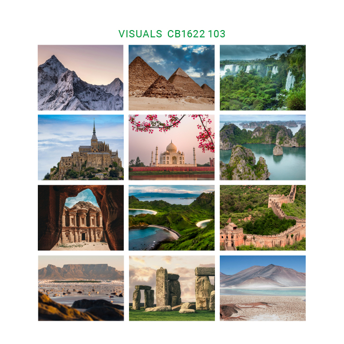 Trio illustrated - World wonders visuals