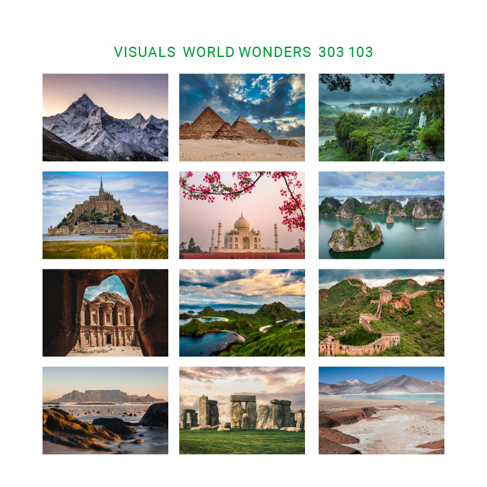World wonders - 303 103 Visuals