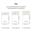 Trio Grey Afmetingen